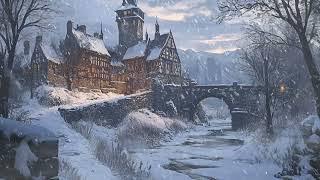 Relaxing Fantasy Medieval World Music | Winter in a Medieval Village - Enchanted Folk Music