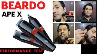 Beardo Ape X 3 In 1 Trimmer Performance Test | beardo ape x trimmer