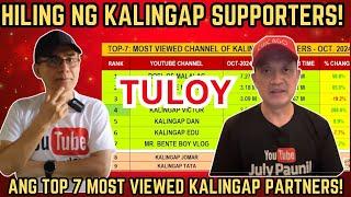 TOP 7 MOST VIEWED KALINGAP PARTNERS TULOY AYON SA SURVEY NI KUYA JULY SA MGA SUPPORTERS! | RP MAX