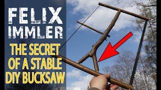 Great BUCKSAW -TRICK. I bet you have never heard of! How to make a stable Frame & the physics behind