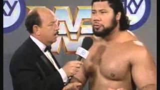 Haku speaks Tongan at UK Rampage '91