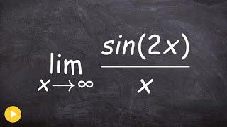 Learn how to evaluate the limit at infinity of a trigonometric function