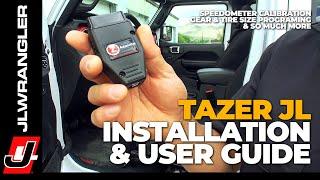 Jeep JL Wrangler TAZER JL Programmer with Speedometer Calibration / Tire & Gear Settings and MORE