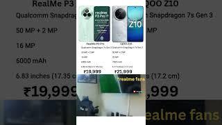 iQOO Z10 5G vs Realme P3 Pro 5G   Which is best? #realmep3pro5g #iqooz10