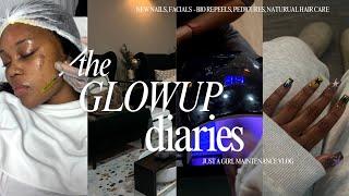 vlog | glow up diaries | maintenance | new nails | facials | natural hair care | living in london