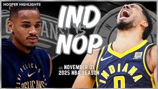 Indiana Pacers vs New Orleans Pelicans Full Game Highlights | Nov 1 | 2025 NBA Season