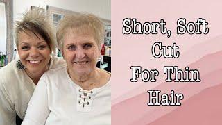 Short Hair for Thin Hairstyles For women Over 70