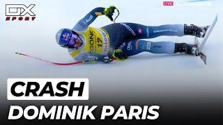 Alpine Ski Dominik Paris crash at discesa di Bormio | Downhill | 2023 