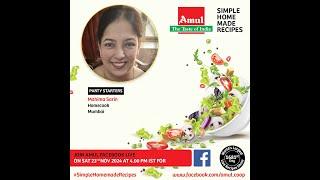 Chef Mahima Sarin, Episode 8889 #SimpleHomemadeRecipes Facebook Live