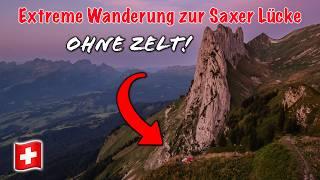 3 Nächte - Biwakieren in den Schweizer Alpen! Survival Wander Abenteuer zur Saxer Lücke! #wanderlust