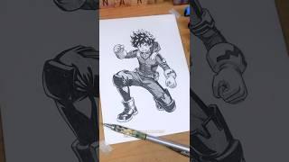 Midoriya Izuku  Stickman drawing Transformation- MY HERO ACADEMIA #shorts #drawing #myheroacademia