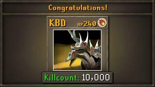 Congratulations! Your King Black Dragon Killcount is 10,000