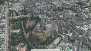 FLYING OVER EDINBURGH [WITH 3D FLYOVER]