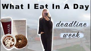 WHAT I EAT IN A DAY *deadline week edition* | TANWEN HAIGH