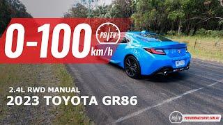 2023 Toyota GR86 0-100km/h & engine sound