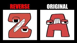 Reverse Alphabet Lore (Z-A) vs Original Alphabet Lore (A-Z) | Alphabet Lore Animation - Alpha Lore