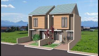 House 2 floor design using Sketchup and Irender Nxt