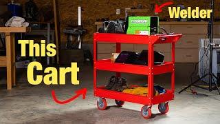 Harbor Freight Doesn't Even Know They Sell This Welding Cart For The Titanium Easy Flux 125!!