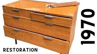 Mid Century Drawers Restoration - Rust and Stain Removal