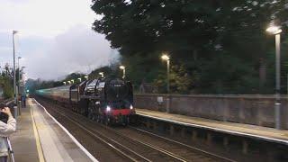 70000 'Britannia' Chases The Express Through Shawford - 8/9/24