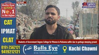 Students of Government Degree College for Women in Pulwama suffer due to garbage dumping ground