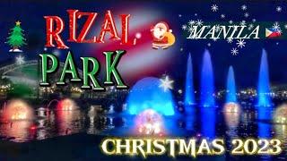 Christmas In Rizal Park 2023 | Night Walk In Manila’s Most Popular Tourist Destination