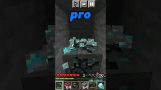 Mining at different level#shorts #minecraft #mining