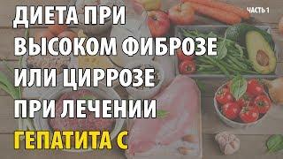 Диета при высоком фиброзе или циррозе печени при лечении гепатита С. Часть 1