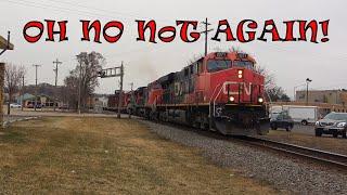 CN Through Downtown Waukesha, Wisconsin