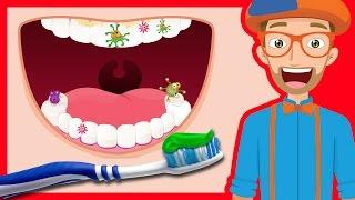 Tooth Brushing Song by Blippi | 2-Minutes Brush Your Teeth for Kids