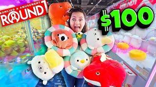 We Spent $100 Playing Claw Machines!