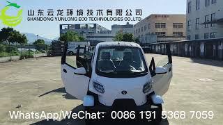 EEC COC L6e L7e approved Electric Cars Vehicles for Adults Yunlong Motors Electric Micro Car