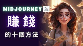 用Midjourney賺錢的十個方法！|  AI繪圖如何變現？實例分享 | 影片附上網站和提示詞