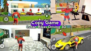 Copy Game Indian Bikes Driving 3D || House +Cars + gym + big city|| copy game indian bike driving 3d