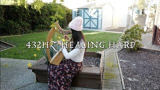 (1 hr) 432Hz Healing Harp to Relax - Sleep, Meditation, Relaxation Music