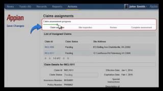 Claims Manager App for Appian