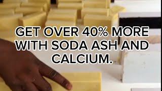 GET OVER 40% MORE VOLUME WITH SODA ASH AND CALCIUM IN LAUNDRY SOAP.#kaduna #profitinsoap#calciumsoap