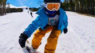 10yr Old Snowboarding Peak 7 Breckenridge, Colorado May/Spring 2024