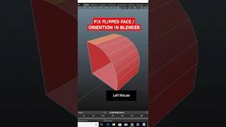 How to Fix Flipped Face orientation in a blender #blender3d #blendertutorialforbeginners