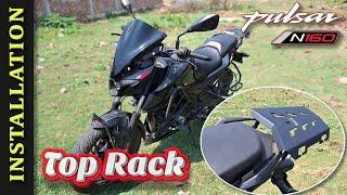 Top Rack Installed on N160 || M TECHNICS Pulsar N160 Luggage Carrier