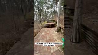 The stairs to the hut in the town of Vratsa, great for cardio, around 100 meters of elevation gain