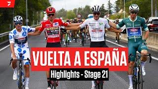 Highlights: 2023 Vuelta a España Stage 21 - Kaden Groves, Remco Evenepoel Hold Off Group For Victory