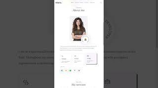 Eliana Portfolio Website HTML CSS #shorts  #coding