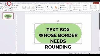 How do you round the corners of a text box in PowerPoint?