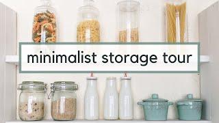 Minimalist Storage Tour | Storage Organization and Decluttering Ideas