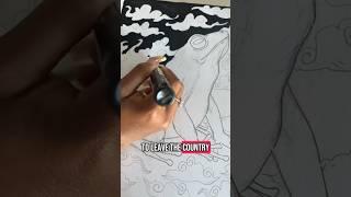 I think I ruined the Frog!! #art #drawing