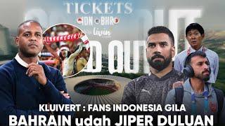 Kluivert : Fans Indonesia Memang GILA, Kaget 5 Menit Tiket Sold Out !! Bahrain Makin Jiper