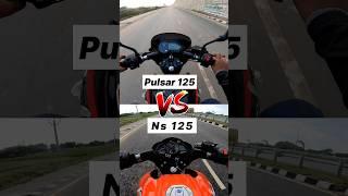 2024 Pulsar 125 VS NS 125  Gear Challenge #shorts #ns125