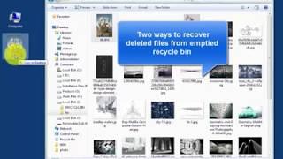 Two ways to recover deleted files from emptied recycle bin