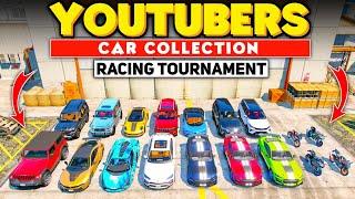 All Famous YouTubers Super Cars & Bikes  Fastest Racing Tournament!  SHOCKING! GTA 5 MODS!
